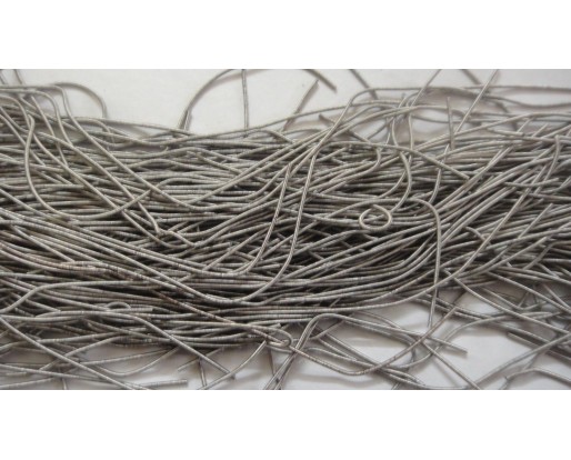 ANTIQUE SILVER GRAY MATT - 150 Inches French Metal Wire Gimp Coil Bullion Purl - Smooth Regular - 3.80 Meters